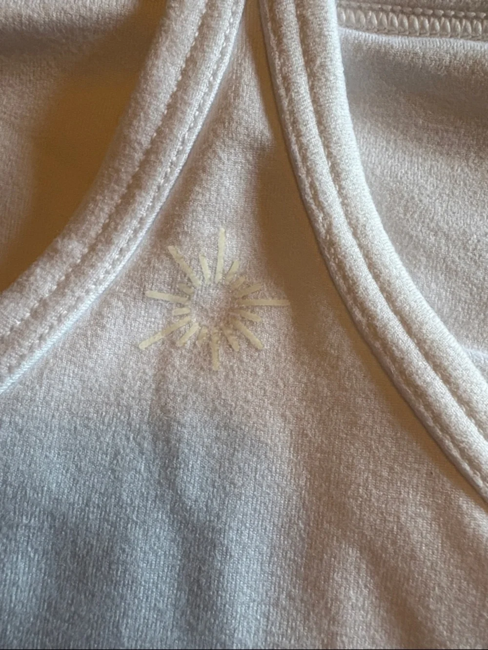 Aerie offline the hugger Women’s White Tank Bralette - Minimal Strappy Crop Top - Picture 3 of 5